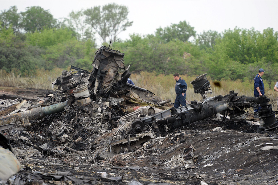 MH17 wreckage