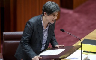 Penny Wong made an impassioned critique of Brian Taylor.