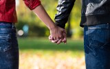 holding hands