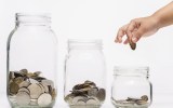 Jar of coins, money, saving