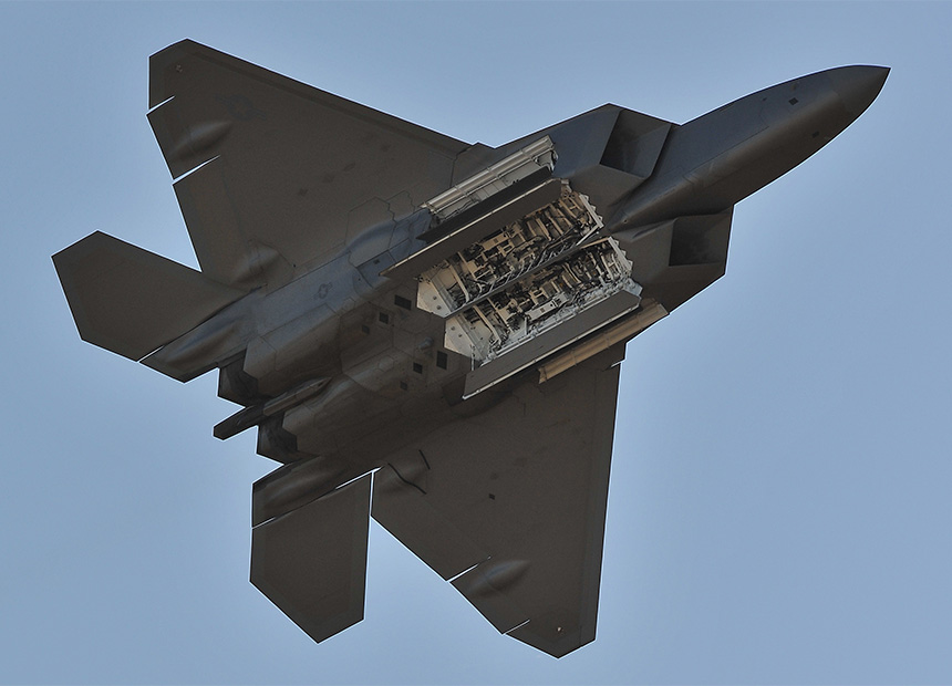 A US Air Force F-22 Raptor