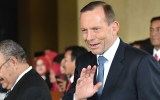 Tony Abbott at the swearing in of Indonesia's new president.