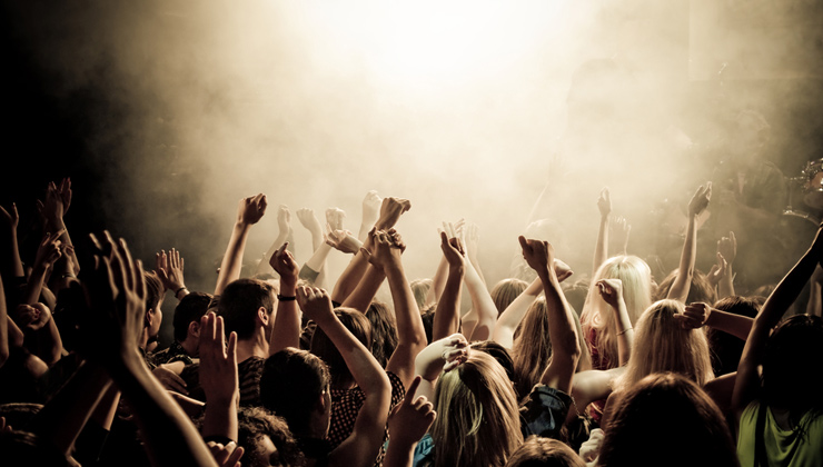 party kick on app dancing crowd people