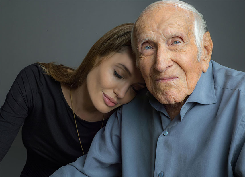 Angelina Jolie and Louis Zamperini
