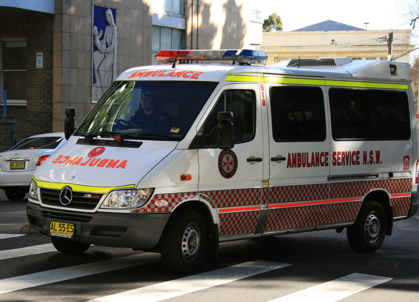 Phillip Hughes ambulance