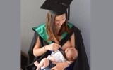 breastfeeding university graduate Jacci Sharkley. Facebook