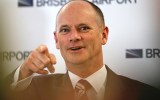 Queensland Premier Campbell Newman tours the G20 Operations Centre at Brisbane Airport. Monday, September 22, 2014. (AAP Image/David Kapernick) NO ARCHIVING