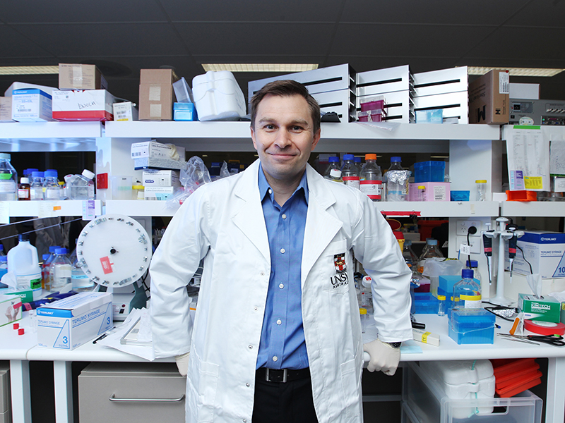 University of NSW Professor David Sinclair. Professor Sinclair's research team has experimented with mice to uncover a cause of ageing that can be reversed by boosting the production of a key molecule. The researchers also hope to show the treatment can prevent the onset of key diseases such as cancer, diabetes and heart disease. (AAP Image/University of NSW) NO ARCHIVING, EDITORIAL USE ONLY