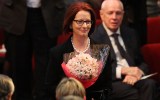 Julia Gillard at Gough Whitlam's memorial