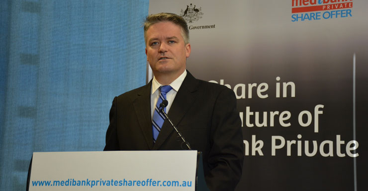Finance Minister Mathias Cormann