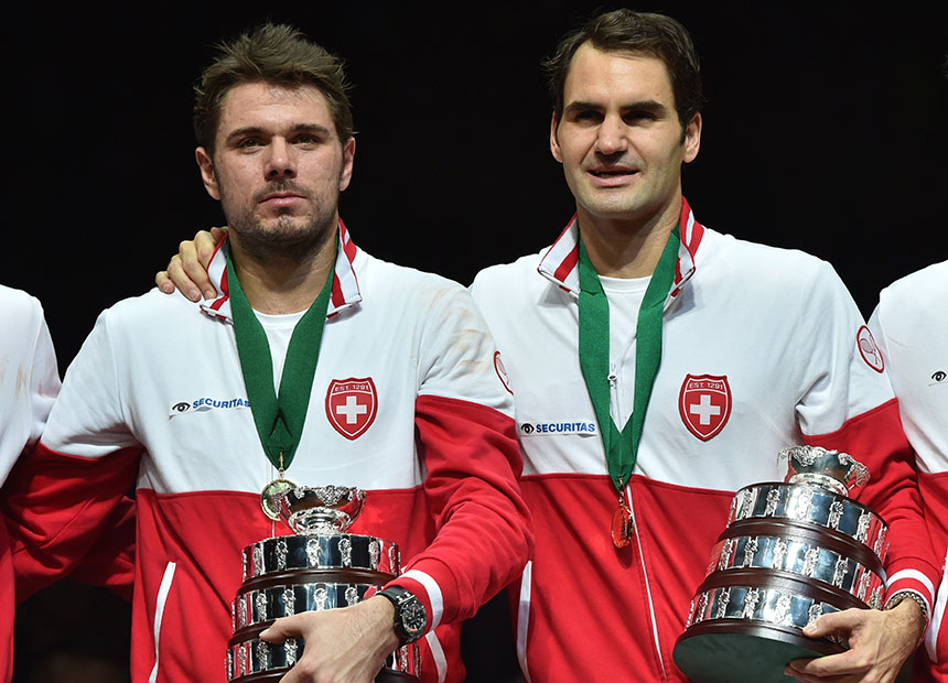 Stan Wawrinka and Roger Federer