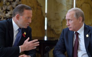 Tony Abbott and Vladimir Putin