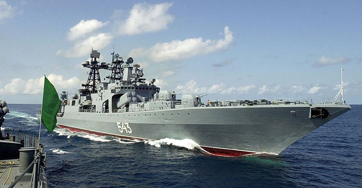 Russian warship Marshal Shaposhnikov
