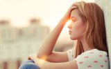 Young woman sad