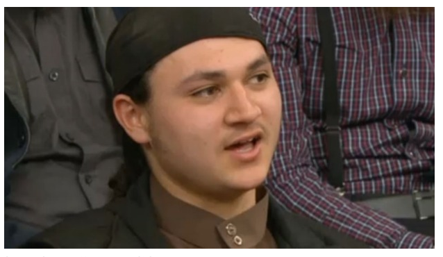 Sulayman Khalid during his appearance on SBS.