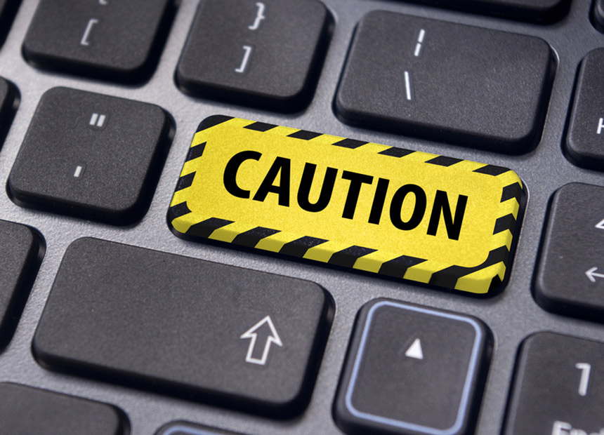 Caution keyboard