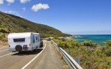 Coast drive car caravan road trip. Shutterstock