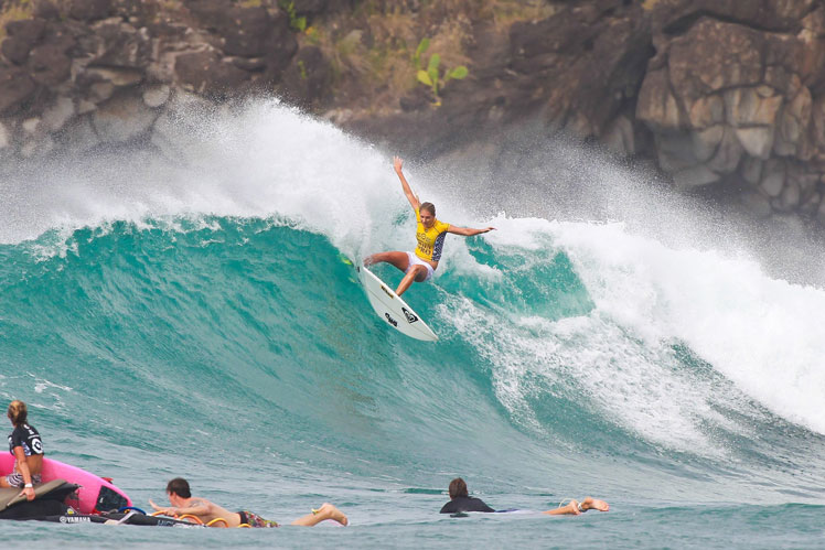 Stephanie Gilmore on her way to a sixth world title.