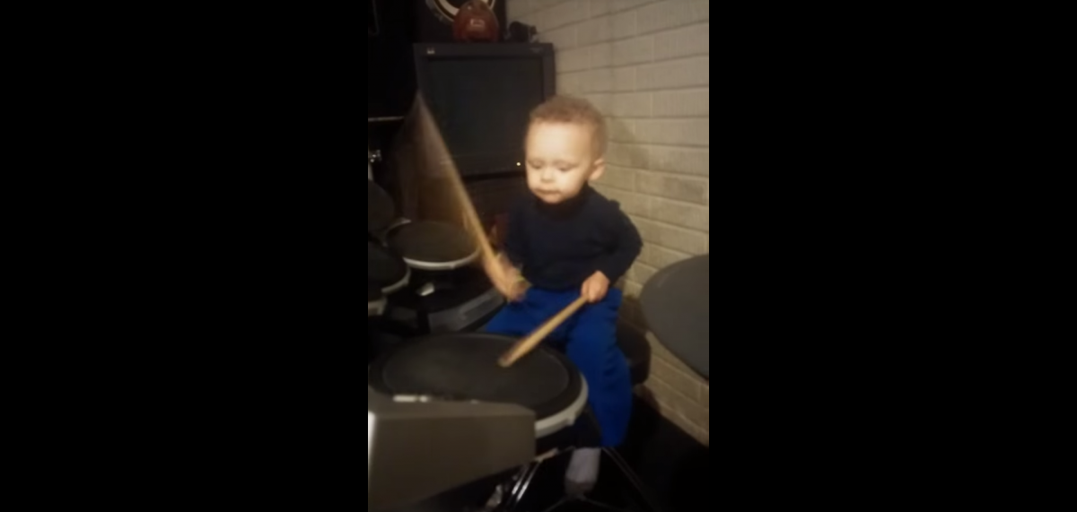 Jaxon Brown on the drums