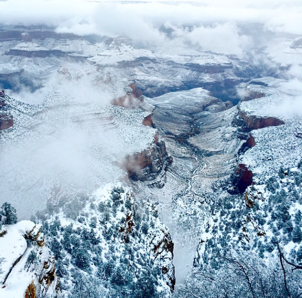 Grand Canyon snow