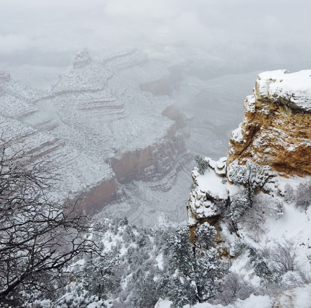 Grand Canyon snow
