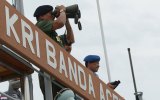 Indonesian Military chief General Moeldoko surveys the search area.