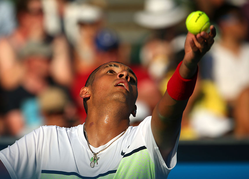 Nick Kyrgios won in four sets.