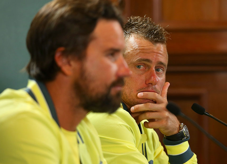 Pat Rafter and Lleyton Hewitt