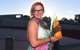 Rosie Batty with her Australian of the Year award.