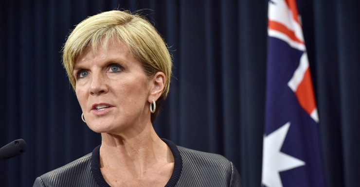 Julie Bishop AAP