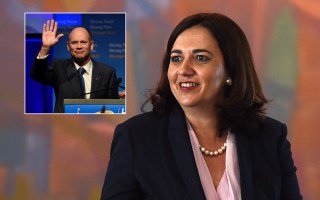 Campbell Newman and Annastacia Palaszczuk