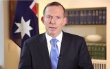 Tony Abbott speaks in a video