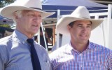Robbie Katter (L) with father Bob.