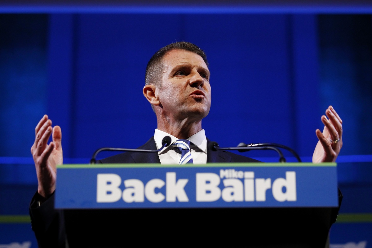 Premier Mike Baird's Liberal election campaign launch