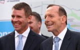 Tony Abbott Mike Baird. AAP