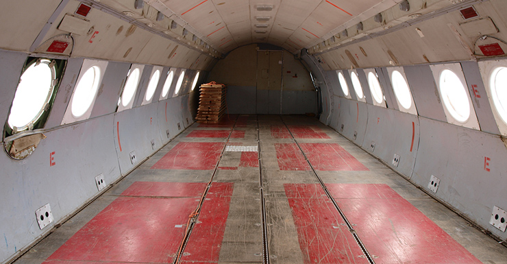 Plane cargo hold