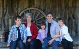 The Shamrock family with Luke, far left.