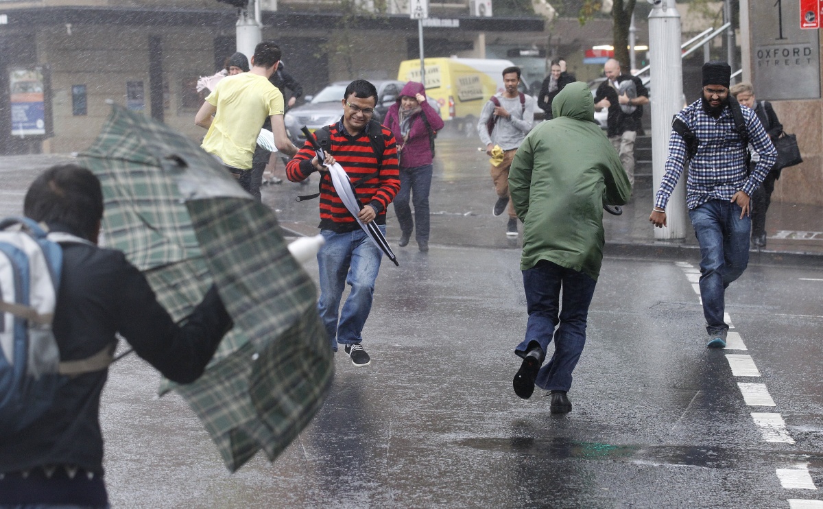 Heavy rain and wind gusts of more than 130km/h sweeps across NSW.