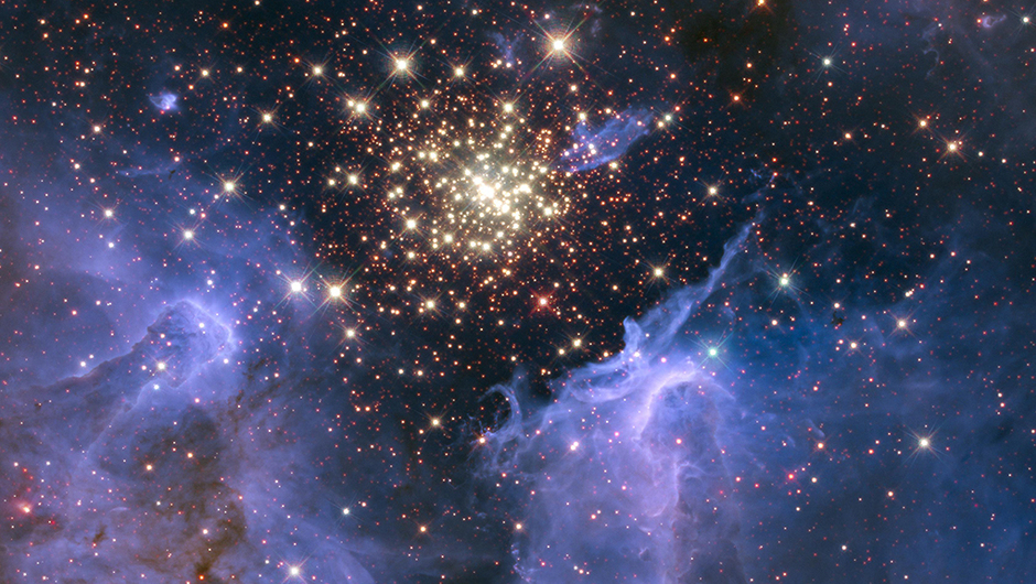 Hubble space galaxy stars