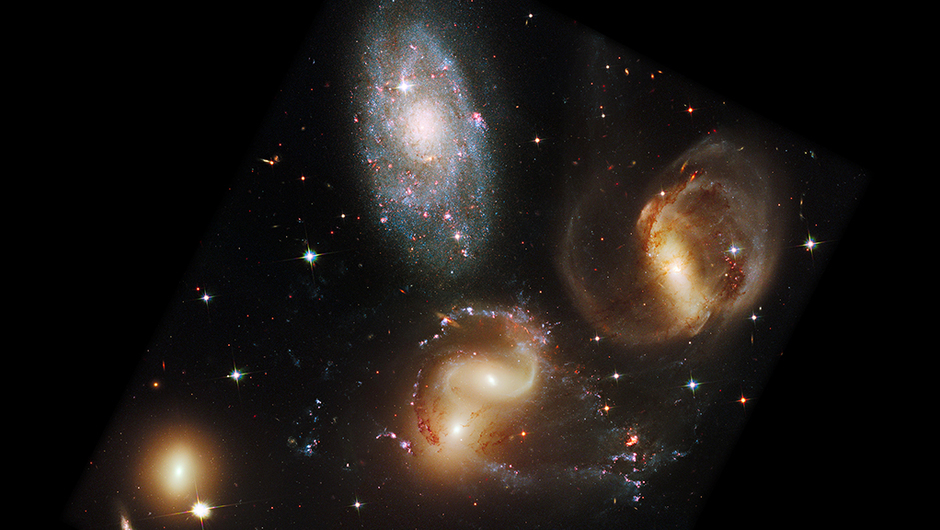 Hubble space galaxy stars