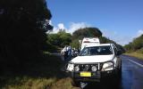 The search scene near Bermagui, where a body was later found.