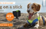 april fools day dog selfie stick
