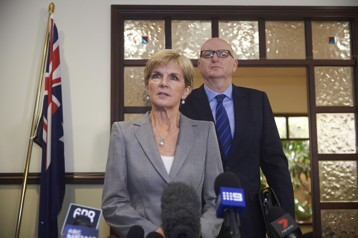 Ms Bishop meets with Australia's Ambassador to Indonesia, Paul Grigson.