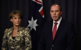 Assistant Immigration Minster Michaelia Cash and Mr Dutton.