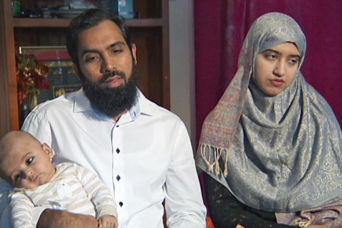 Hafeez Ahmed Bhatti and Khalida Hafeez were allegedly subjected to racial abuse on a Sydney train last month.