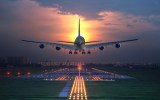 Airliner landing
