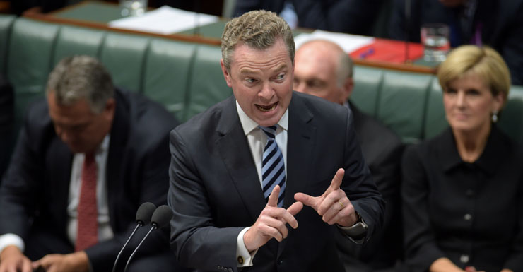 Mr Pyne said the government had different levels of responsibility for schools.