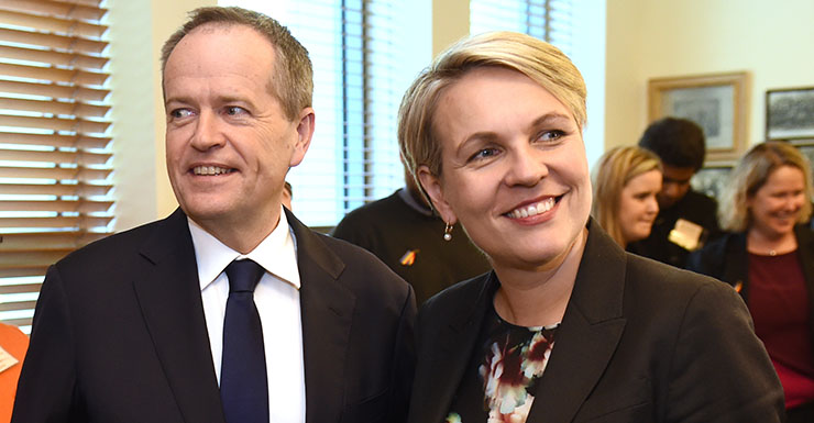 Bill Shorten, Tanya Plibersek, AAP.