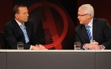 Tony Abbott and Tony Jones