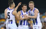 Brent Harvey celebrating